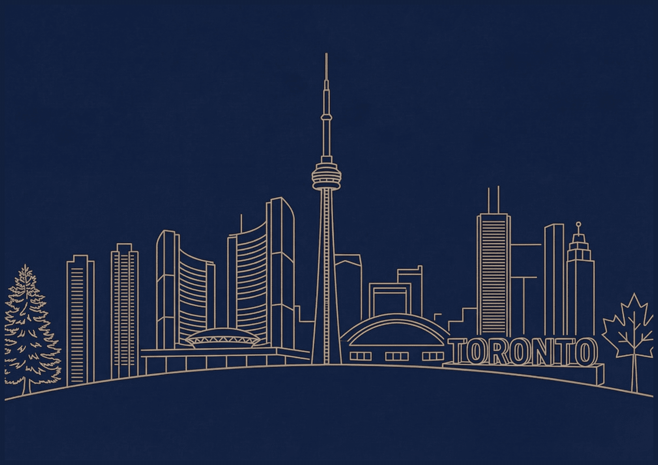 Toronto cityscape illustration
