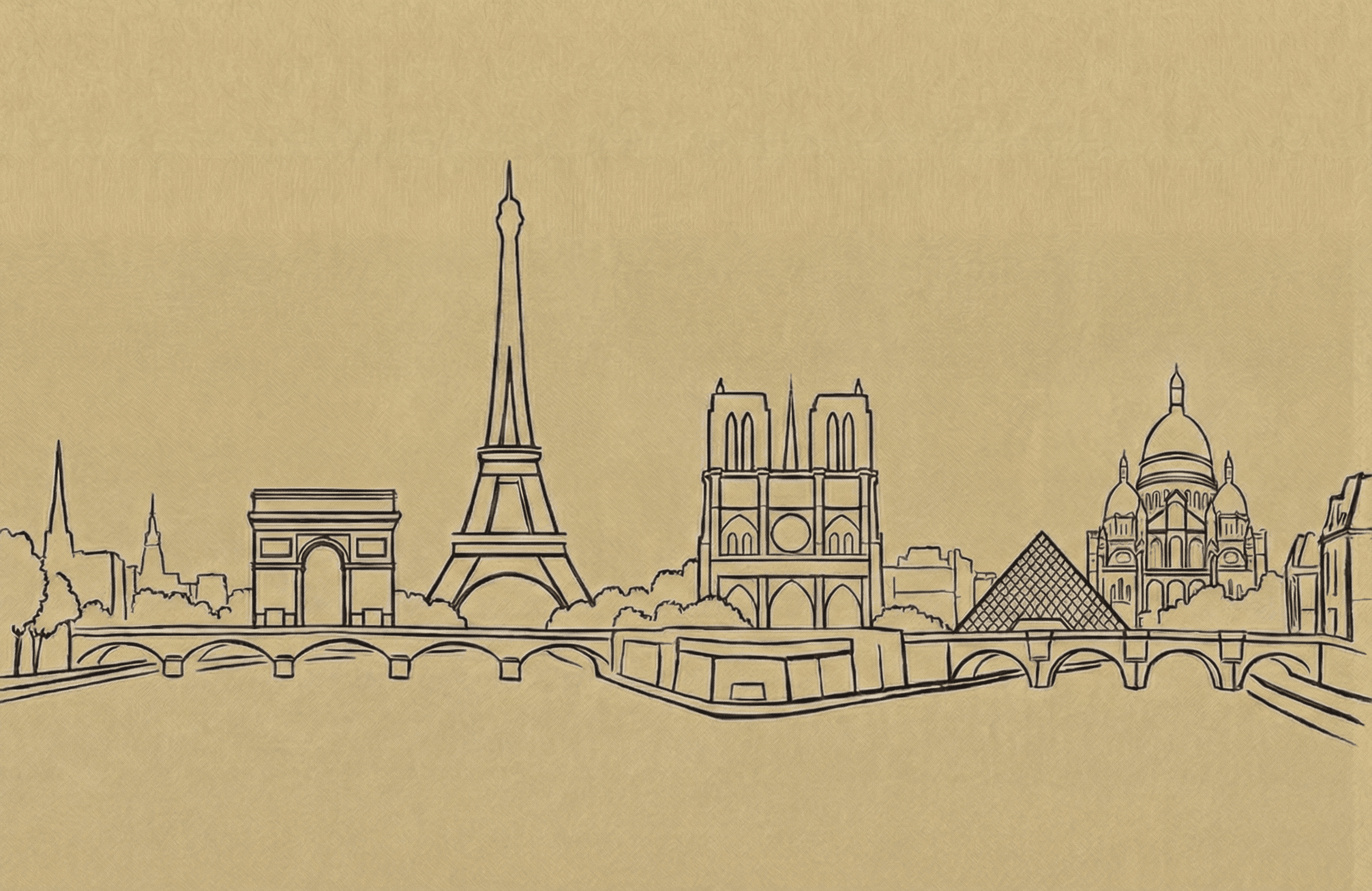 Paris with Eiffel Tower